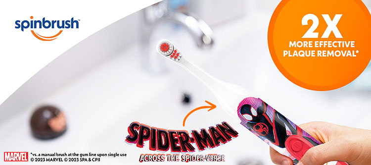 Spinbrush Spider-Man kids toothbrush