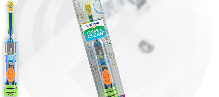 Clear & Clean™ Kid's Spinbrush™ Toothbrush