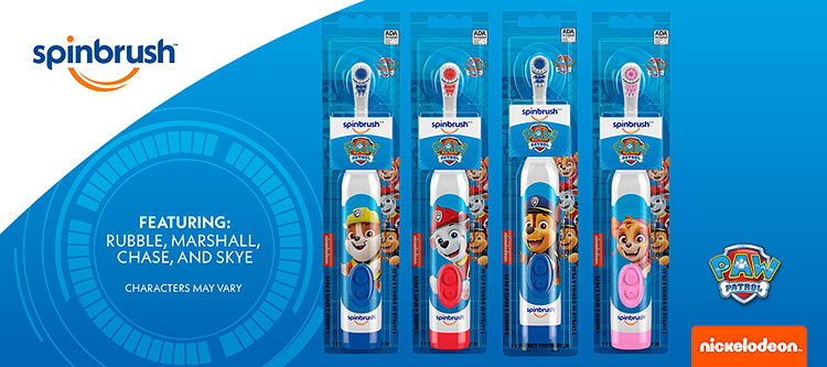 Spinbrush PAW Patrol kids toothbrush packaging