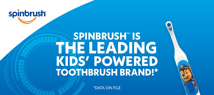 Now with longer AA battery life! Lasts nearly twice as long as former Kid's Spinbrush Toothbrush