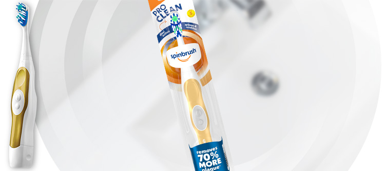 Spinbrush pro clean toothbrush