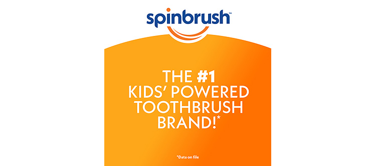 Spinbrush kids toothbrush