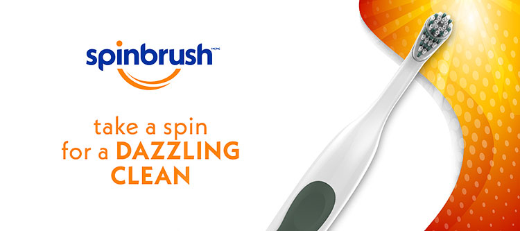 Take a spin for a dazzling clean with Spinbrush toothbrush