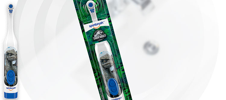 Spinbrush Jurassic World kids toothbrush